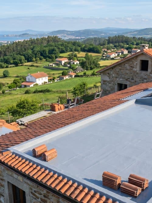 Trabajos de impermeabilización realizados por Impernova en Pontevedra