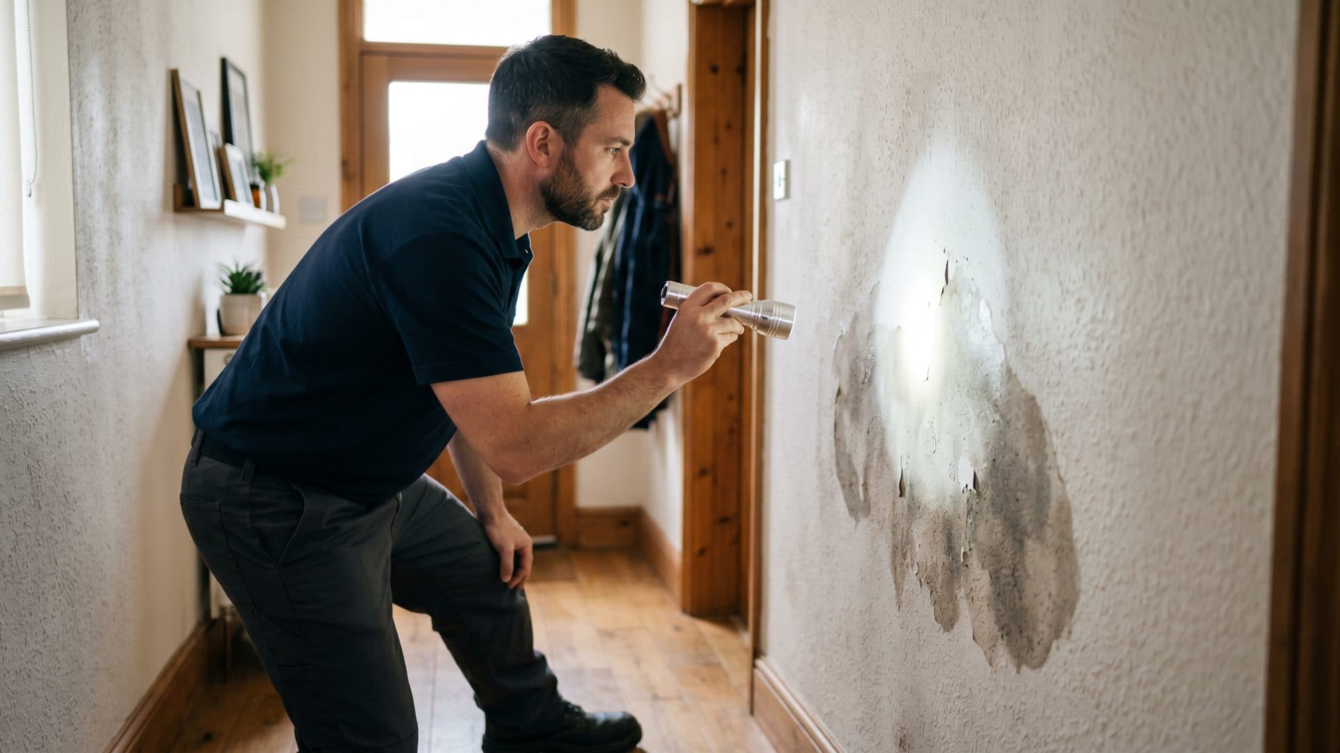 Valoración profesional de humedades en un inmueble de Pontevedra